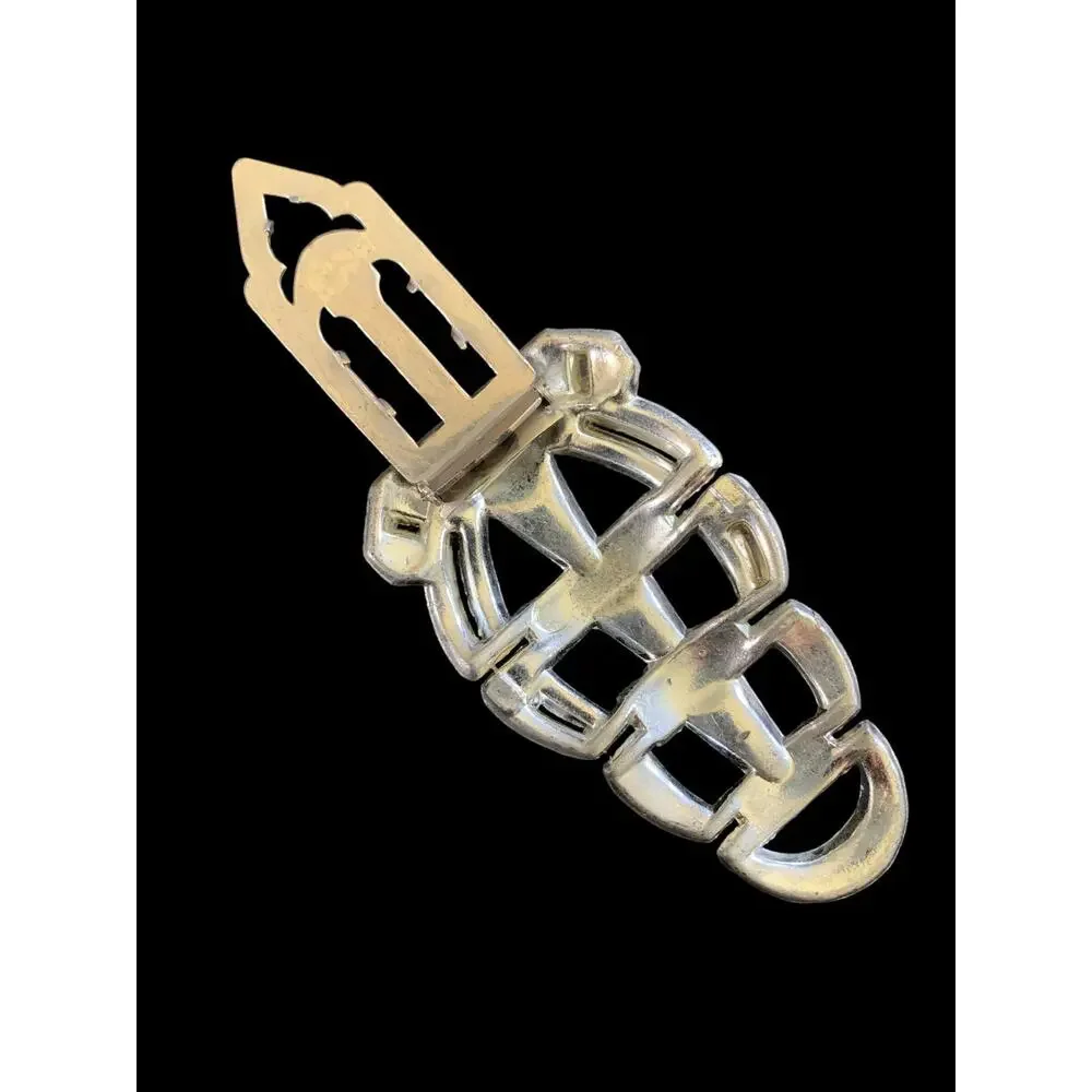1930s Rhinestone Dress Clip • Vintage Art Deco Clip • Antique Sparkling Brooch